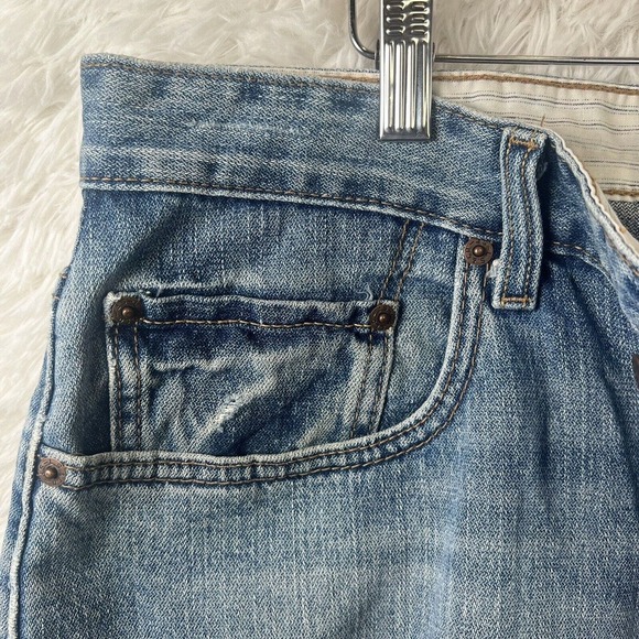 Levi’s Shorts 569 Men’s Size 36W Blue Denim Jean Loose Straight Stretch Jorts - Picture 9 of 16